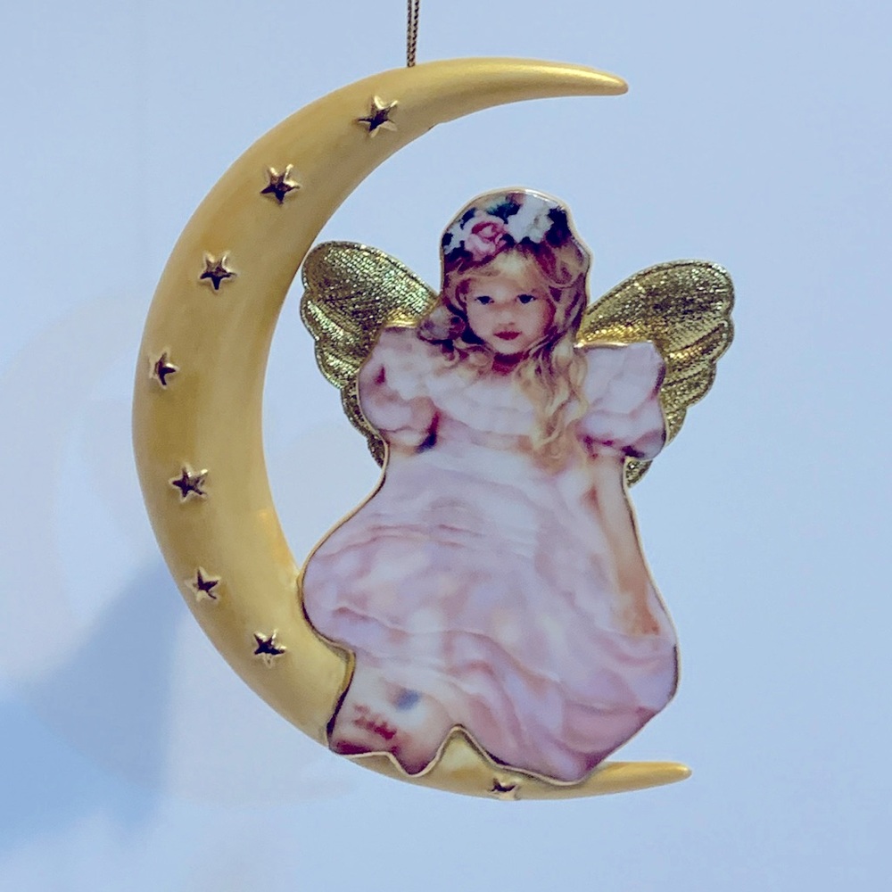 Angel moonbeam stars Bradford Exchange ornament #1